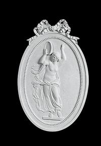 Relief Dame med Spejl